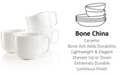 Hotel Collection Dinnerware, Set of 4 Bone China Mugs